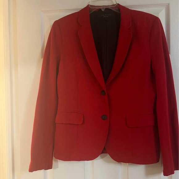 Rag and Bone red blazer size 8 - Picture 1 of 4